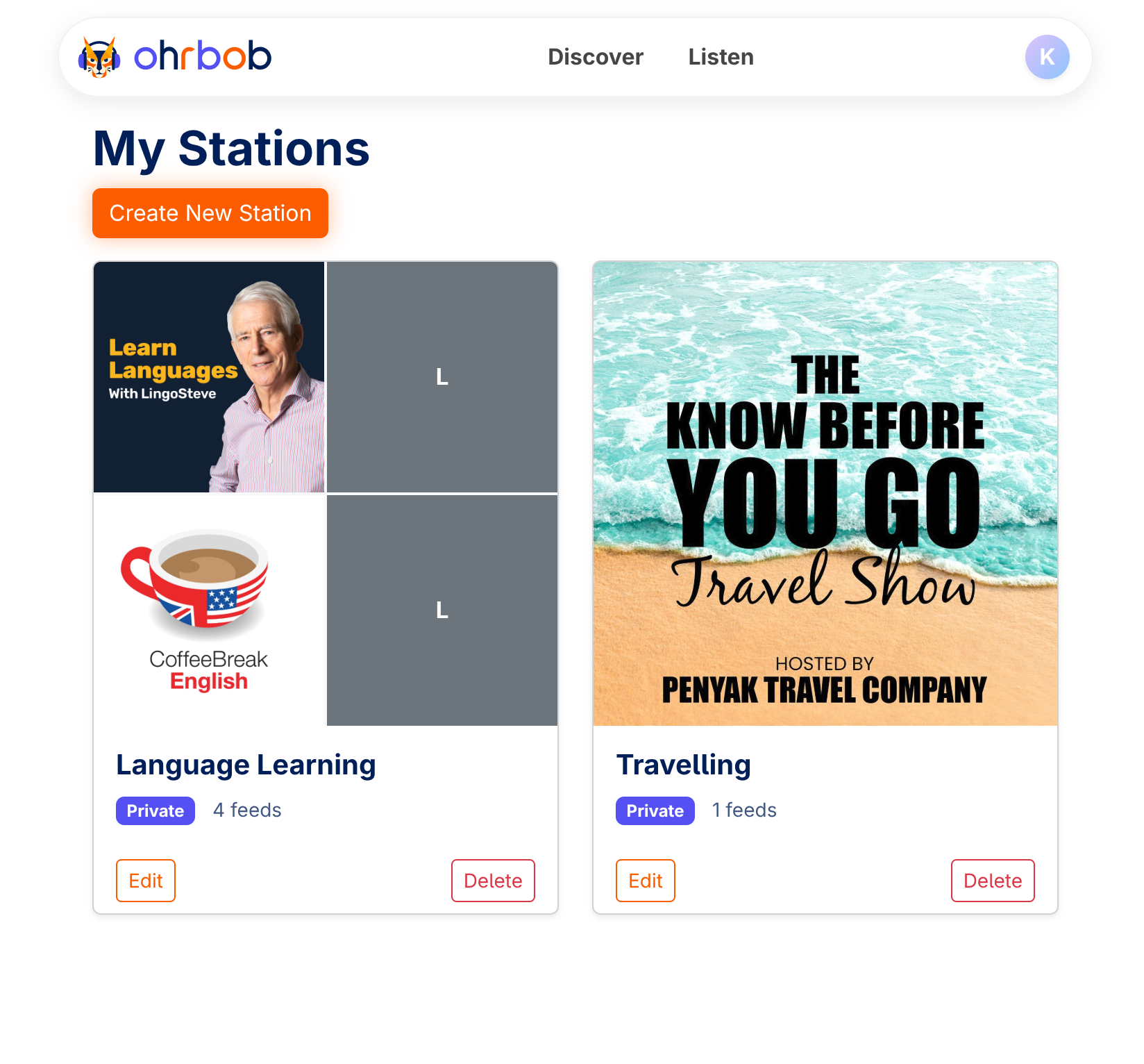 Build your own radio stations
